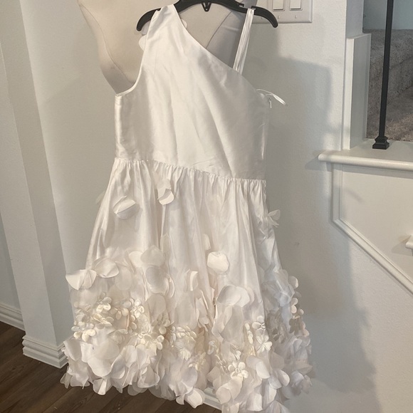 Marchesa Notte little girl floral white flare dress - Picture 2 of 7